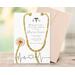Editable Nurse Graduation White and Gold Invitation Template